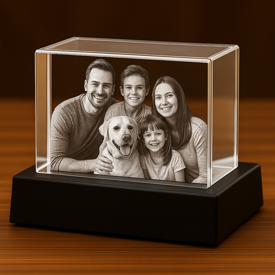 3D Crystal Rectangle Wide